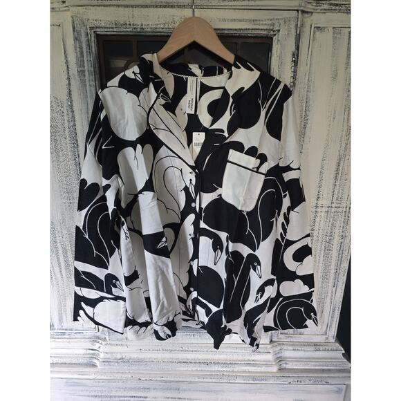 NWT Anthropologie Flannel Button-down Pajama Top - Large - Picture 3 of 3